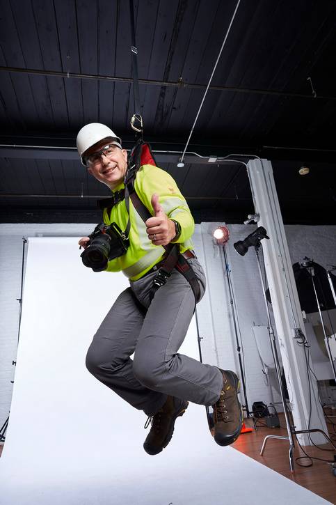 Hanging self-portrait